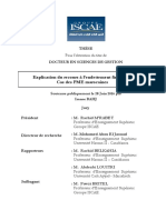 Thèse Explication Du Recours À L'endettement Financier de Imane RAHJ Iscae