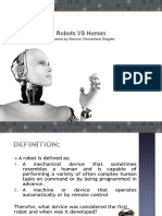 Robots VS Human: Prepared by Mensar Dewantara Siagian