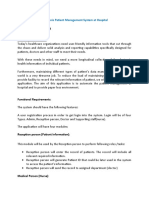 Project Domain/Category: Electronic Patient Management System at Hospital