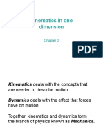 Module 2 - Kinematics in One Dimension PDF
