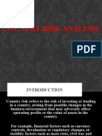 Country Risk Analysis