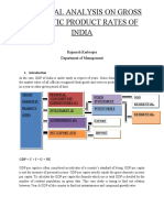 A Critical Analysis On Gross Domestic Product Rates of India