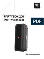 JBL Party Box 200 300 Owners Manual PTBR