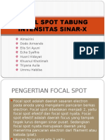 FOCAL SPOT TABUNG INTENSITAS SINAR-X