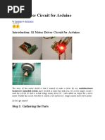 Motor Driver Circuit For Arduino