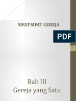 Sifat-Sifat Gereja