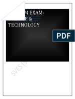 Mid Sem Exam-Science & Technology: Sagar D Jadhav