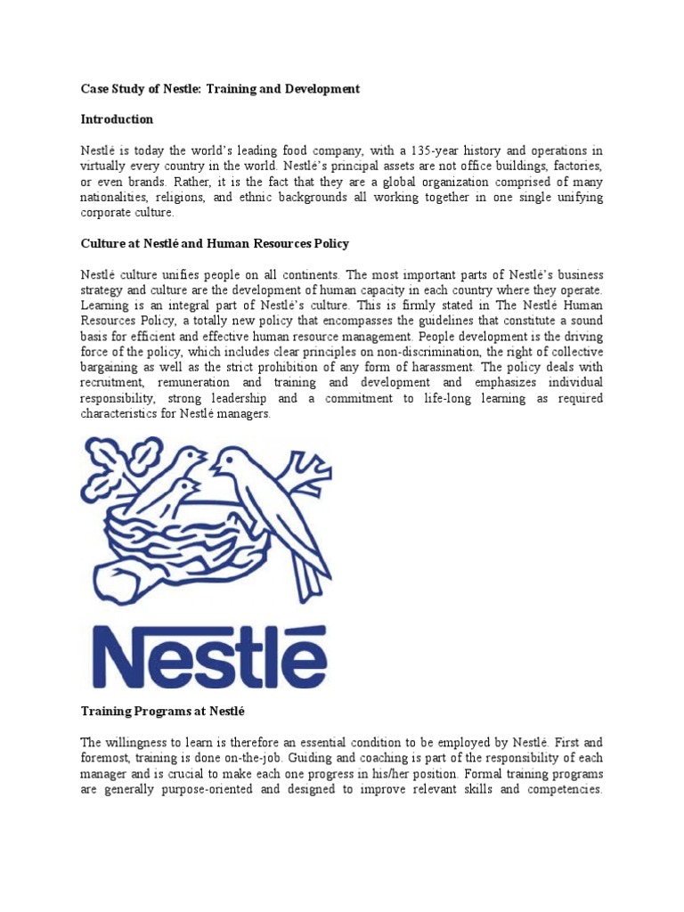 case study nestle pdf