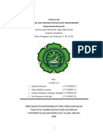 Makalah Konsep Dan Proses Penelitian Eksperimen (Experimental Research)