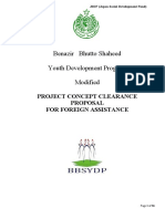Benazir Bhutto Shaheed Youth Development Program Modified: Project Concept Clearance Proposal For Foreign Assistance