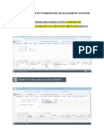 Inbound Proces in Warehouse Management System