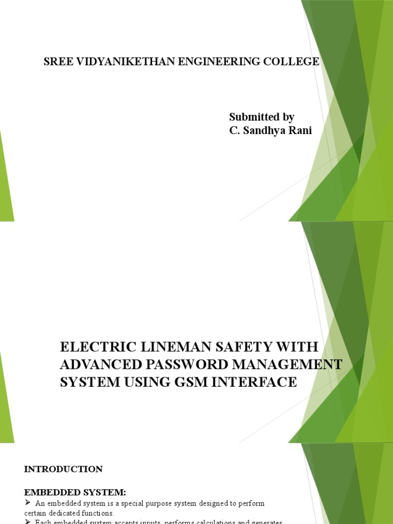 Electric Lineman Safety PDF Embedded System