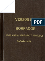 Versos en Borrador José M Vergara PDF