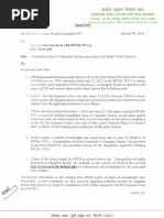Compliance As Per Hon'ble Supreme Court of India: CZA Disobeyed As
