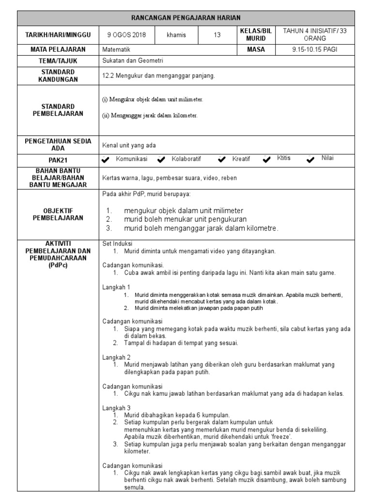 Rph Matematik Tahun 4 Day 3 Pdf