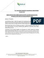 Press Release SPFL Begins Manufacture Nylon66 PDF