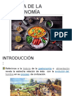 Historia de La Gastronomía