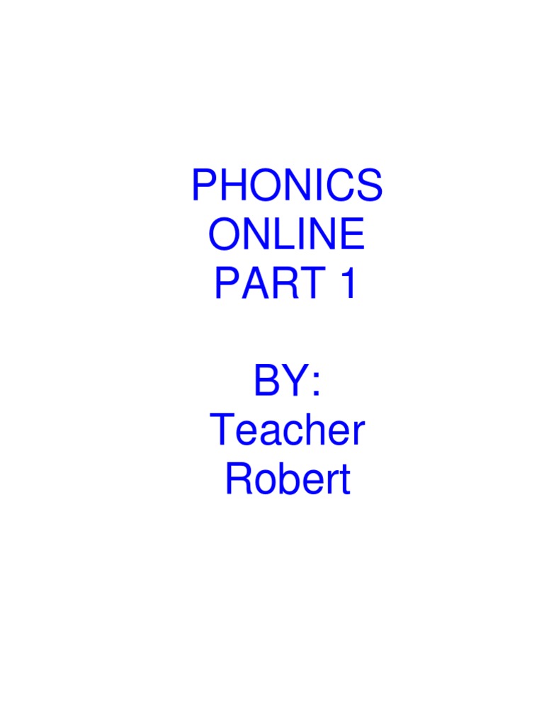 Robert Phonics Part1 PDF