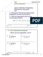 Trigonometric Integrals Formula