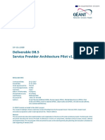 Deliverable D8.5 Service Provider Architecture Pilot v1.0