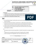 Ujian Tengah Semester Genap TA 2019/2020 Program Studi Manajemen Logi