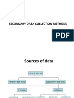 Secondary Data Collection Methods