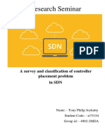 Research Seminar: A Survey and Classification of Controller Placement Problem in SDN