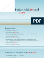 Present Perfect with for, since ,.pptx