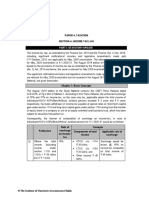 Paper 4: Taxation Section A: Income Tax Law: Part I: Statutory Update