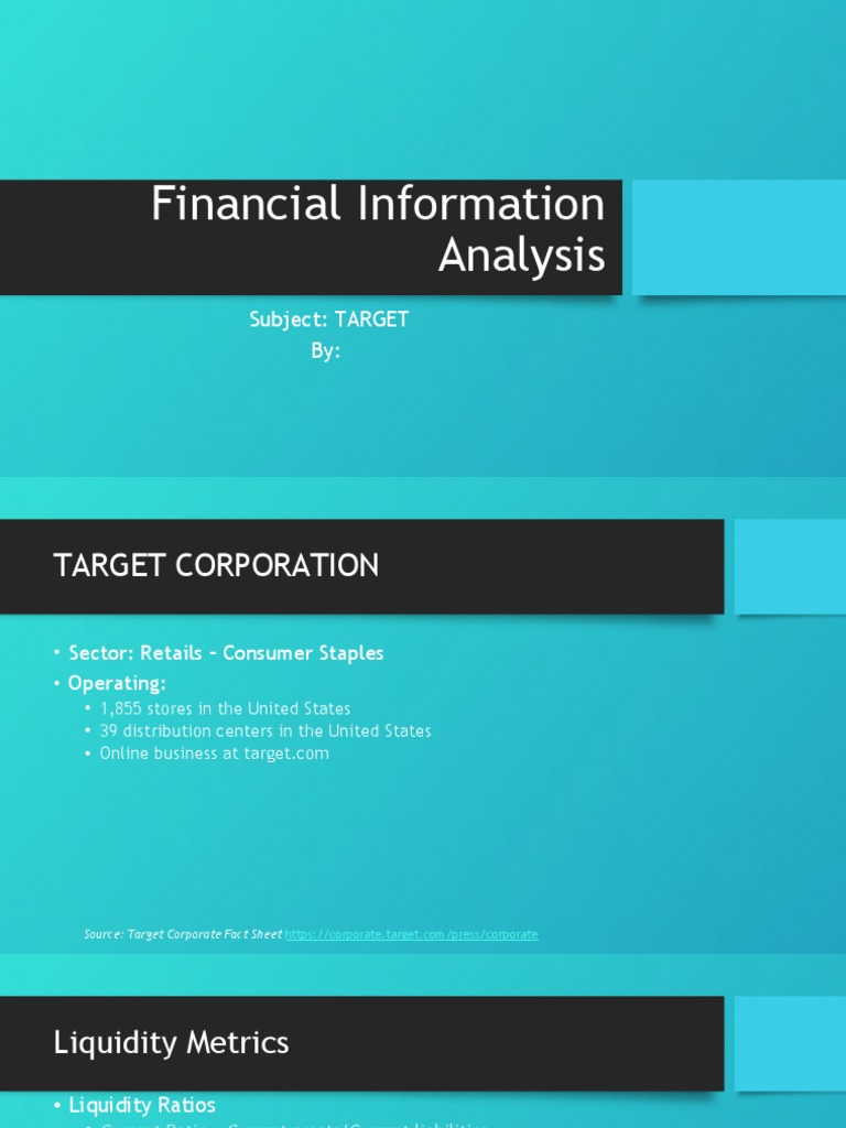 Target Corp Financial Metrics Analysis | PDF | Working Capital ...