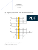 Worksheet Crossword Puzzle Weather