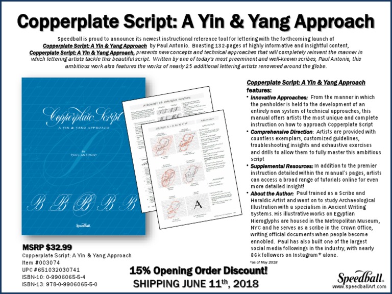 Copperplate Script A Yin & Yang Approach 15 Opening Order Discount! PDF Writing