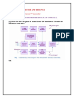 Topic: TV Transmitter and Receiver Block Diagram of Monochrome TV Transmitter