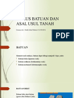 Siklus Batuan Dan Asal Usul Tanah