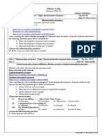 Weely Task: Here Is The Link of The Video Of: Physical States of Mtter