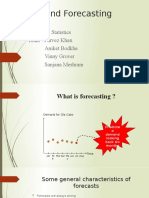 Demand Forecasting: Subject: Statistics Team: Parvez Khan Aniket Bodkhe Vinny Grover Sanjana Meshram