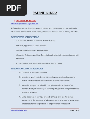 How to Obtain a Patent in India