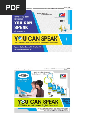 You Can Speak Hind Set I Half Pdf Grammatical Tense Semiotics