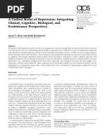 A Unified Model of Depression: Integrating Clinical, Cognitive, Biological, and Evolutionary Perspectives