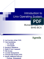 Introduction To Unix Operating System: Munavalli Matt K S Bihe-Bca