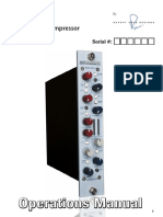 Operations Manual: Inductor EQ / Compressor