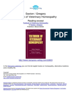 Saxton / Gregory Textbook of Veterinary Homeopathy: Reading Excerpt