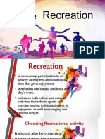 Active Recreation