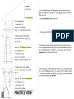 Identify Quad Parts & Projectile Motion