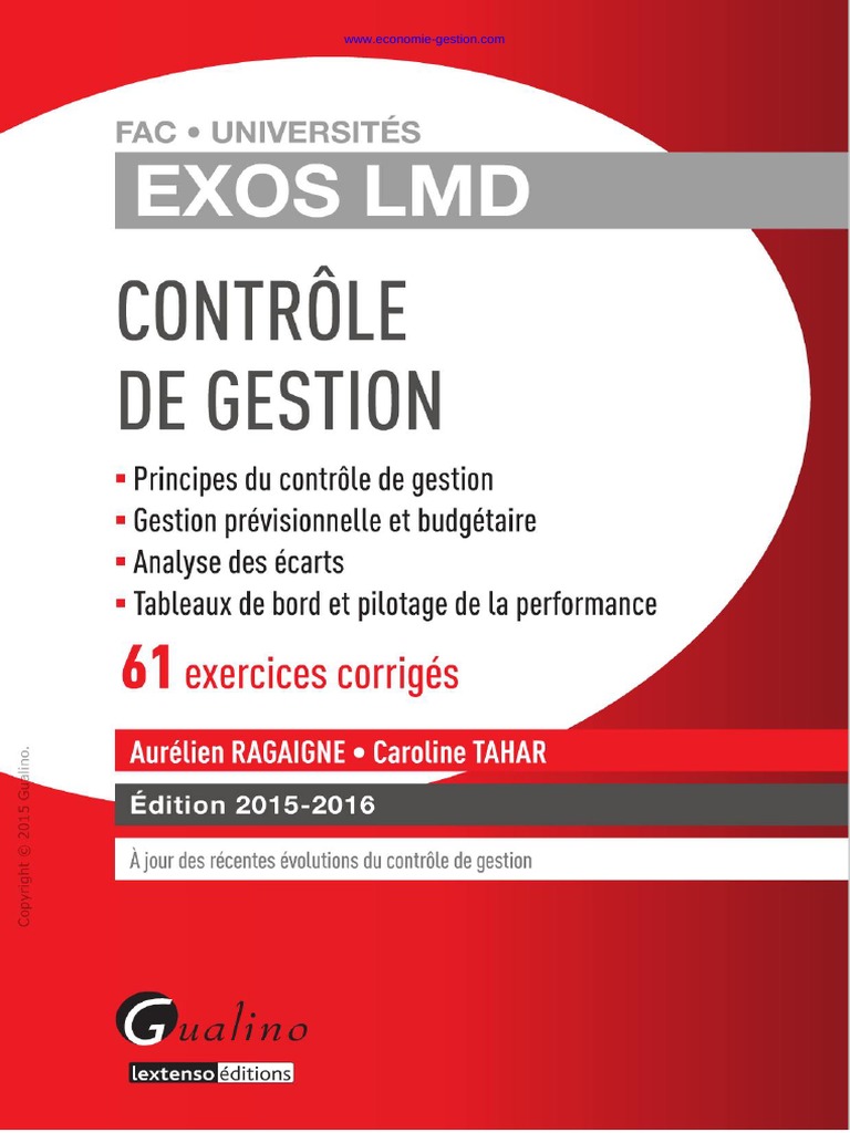 Exercices Avec Corrigés Détaillés Contrôle De Gestion Pdf Controle de Gestion Exercices Corrigés WWW - Economie Gestion - Com - PDF |  PDF | Taxe sur la valeur ajoutée | Business