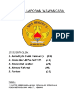 Hasil Laporan Wawancara