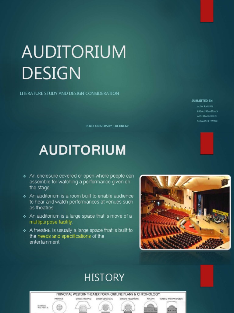 Auditorium Design Guidelines and Considerations | PDF | Fire Sprinkler ...