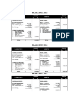 Balance Sheet 2014: Laibilities Amount Rs. Ps. Assets Amount Rs. Ps