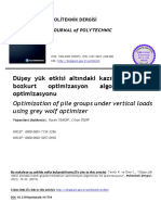 Düşey Yükler Altında Kazıkların Oturması