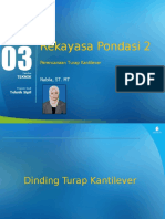 Modul 3a - Rekayasa Pondasi 2 R1-Turap Kantilever Tanah Granular